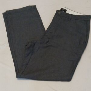 Mens Banana Republic Slate Gray Linen Dress Pants 33x32